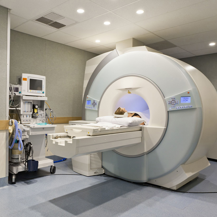 Patiënt ligt in MRI.